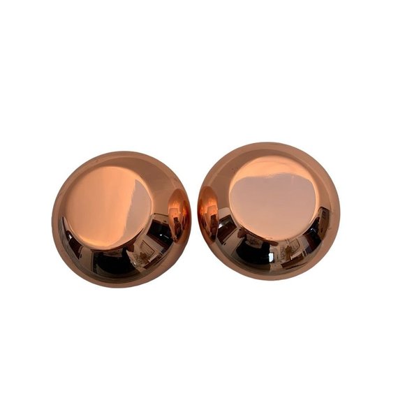 Set of 2 Copper Plated Stemless Wine Tumbler Drinking Glasses Barware - Picture 2 of 4